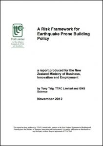 A Risk Framework for Earthquake Prone Building Policy